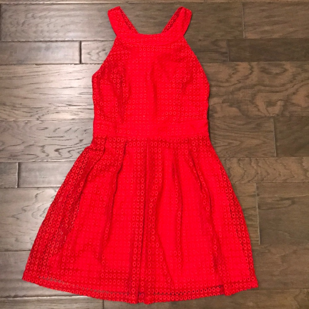Semi formal short red dress